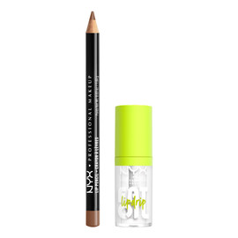 Zestaw slim lip pencil kredka do ust nude truffle 1.04g + fat oil lip drip olejek do ust my main 4.8ml