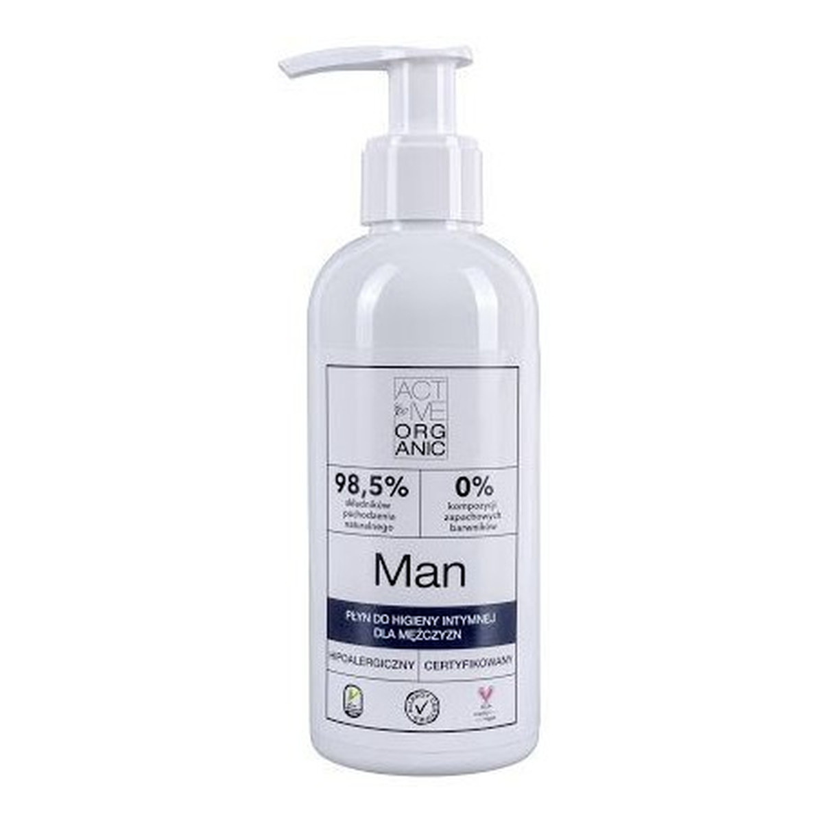 Active Organic Man płyn do higieny intymnej dla mężczyzn 200ml