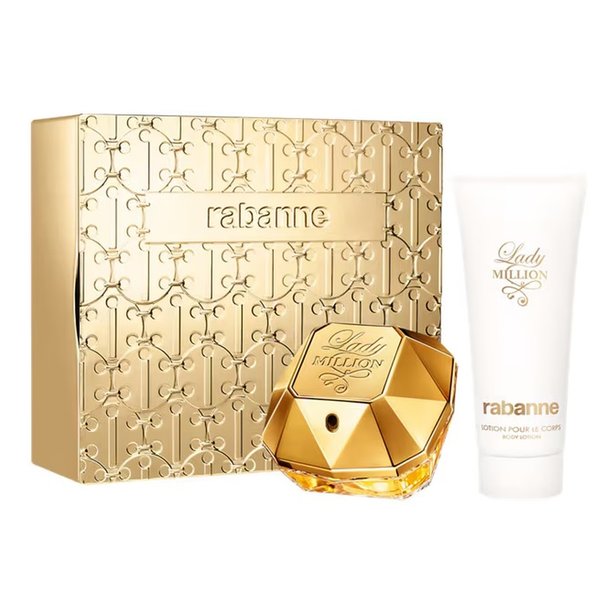 Paco Rabanne Lady Million Zestaw woda perfumowana spray 80ml + balsam do ciała 100ml