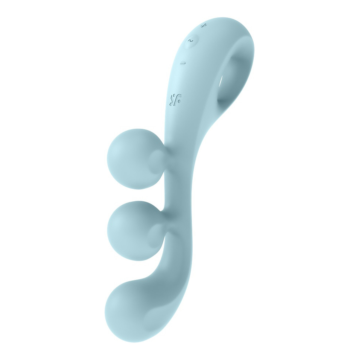 Satisfyer Tri Ball 2 Wielofunkcyjny Wibrator Light Blue zapewniający jednoczesną potrójną stymulację łechtaczki, pochwy i anusa