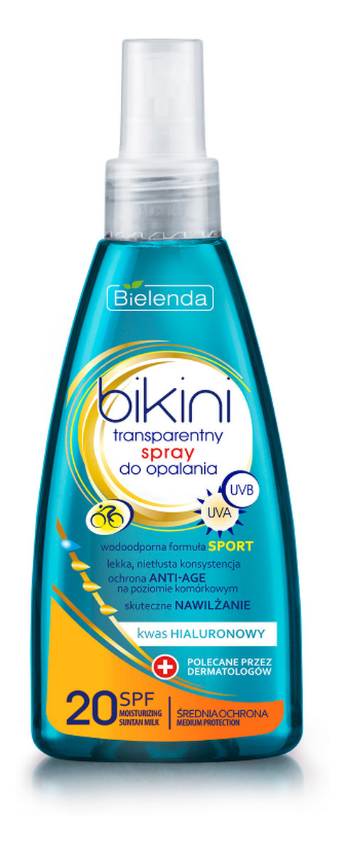 Transparentny Spray Do Opalania SPF 20