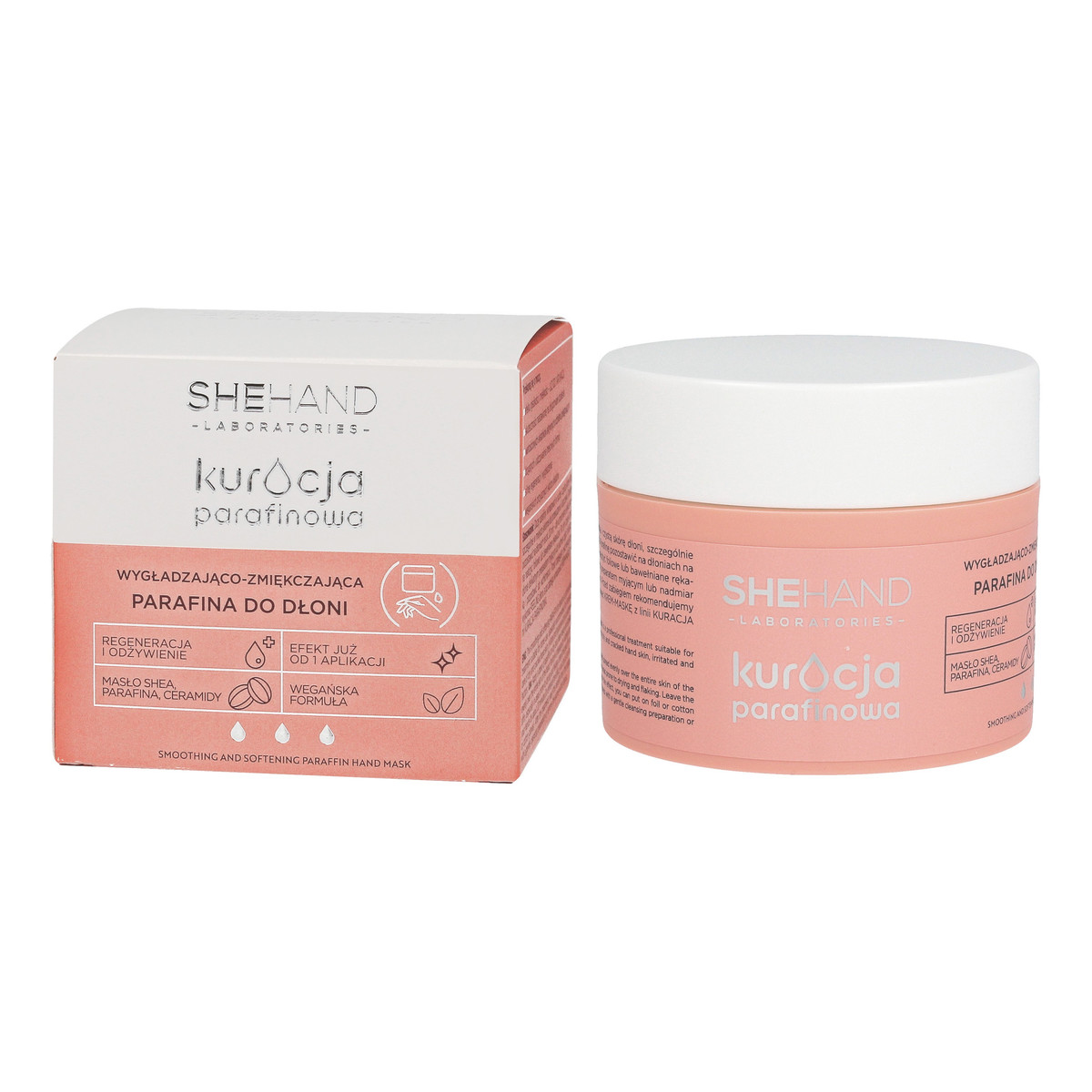SheHand Kuracja Parafinowa Wygładzająco - Zmiękczająca Parafina do dłoni 80g