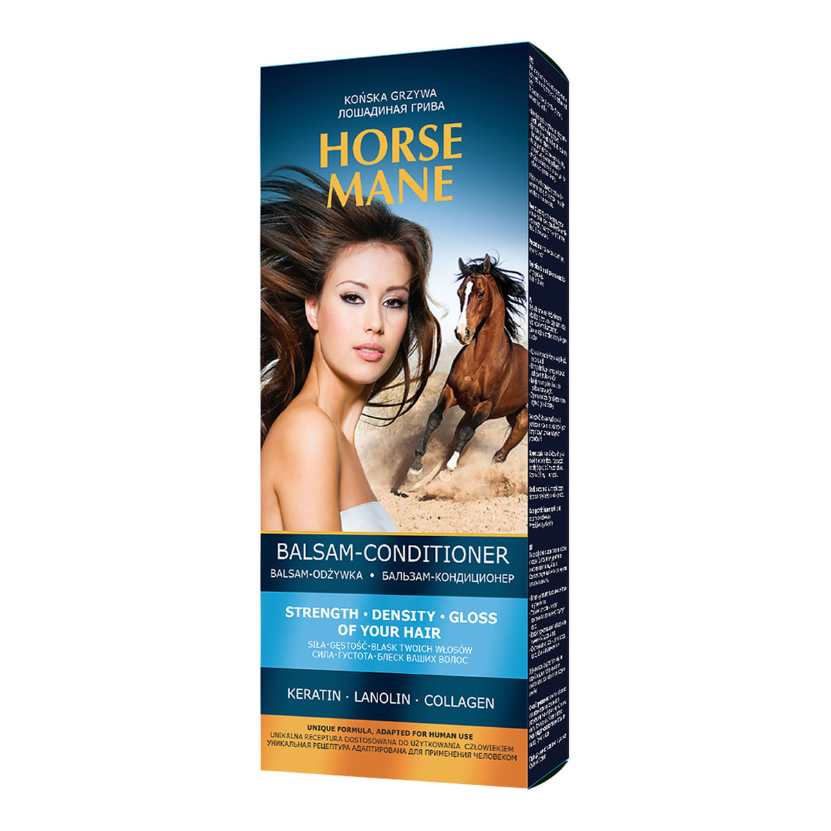 Horse Mane balsam do włosów z keratyną, lanoliną i kolagenem 350ml
