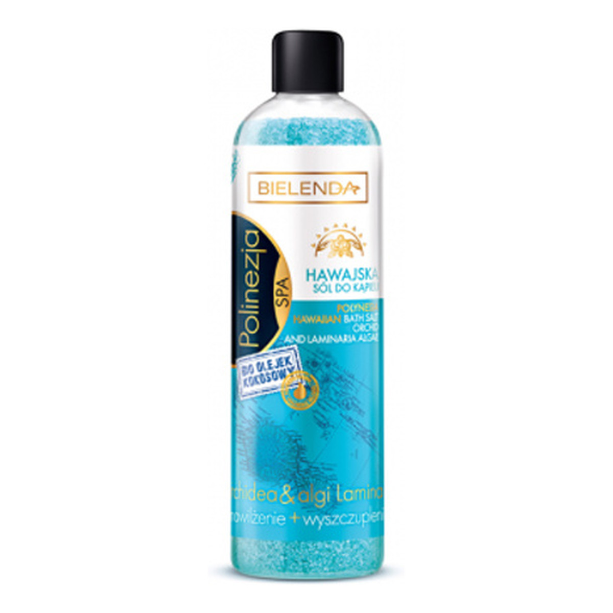 Bielenda Polinezja SPA Hawajska Sól Do Kąpieli Jagoda Orchidea&Algi Laminaria 480ml