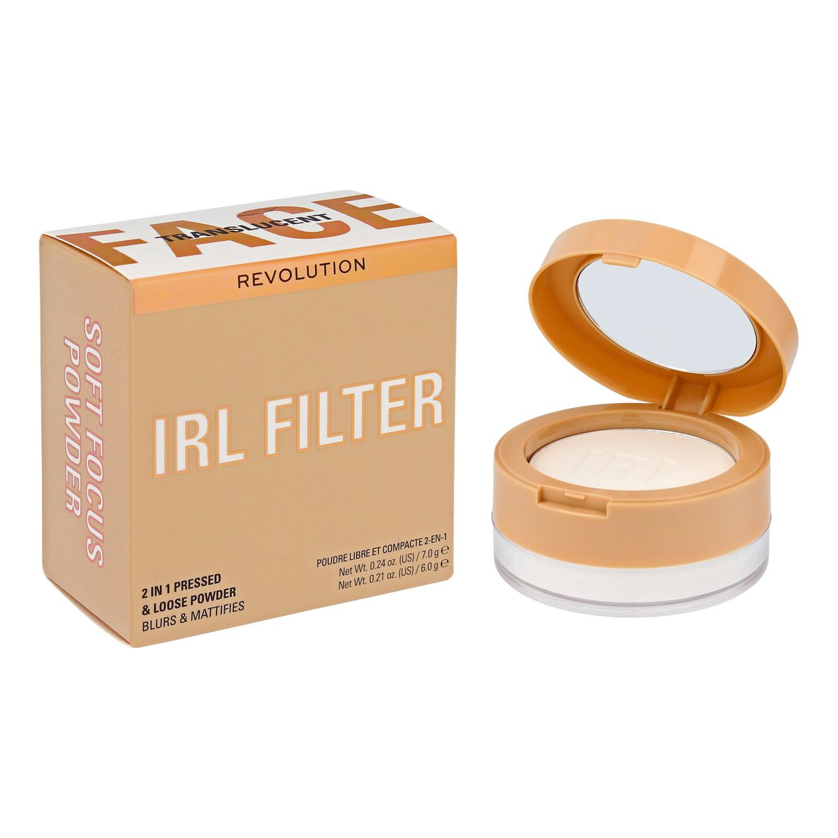 Revolution IRL Filter Puder do twarzy 2in1 Soft Focus Translucent 13g