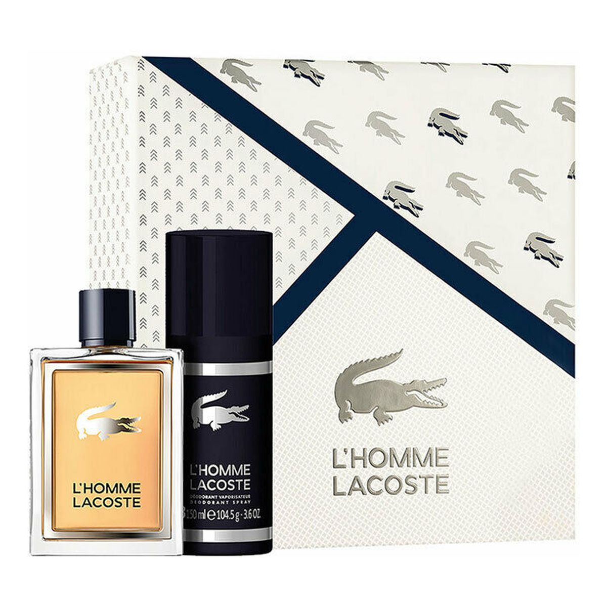 Lacoste L'Homme Gift Set Eau De Toilette Spray + Deodorant Spray 250ml
