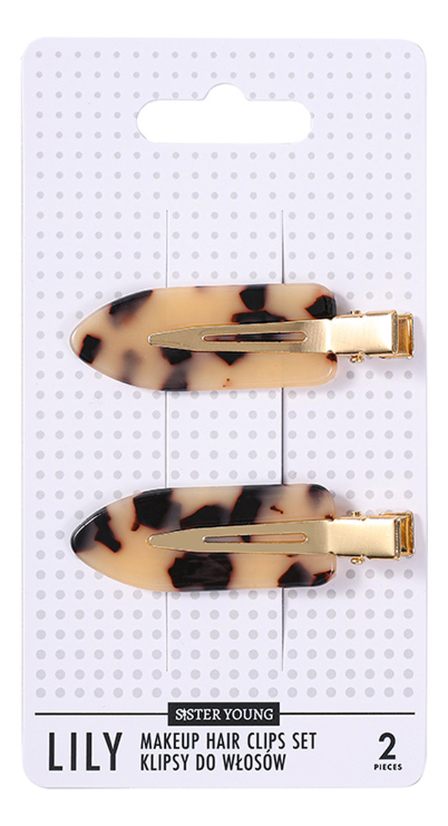 Spinki do Włosów Light Leopard Print