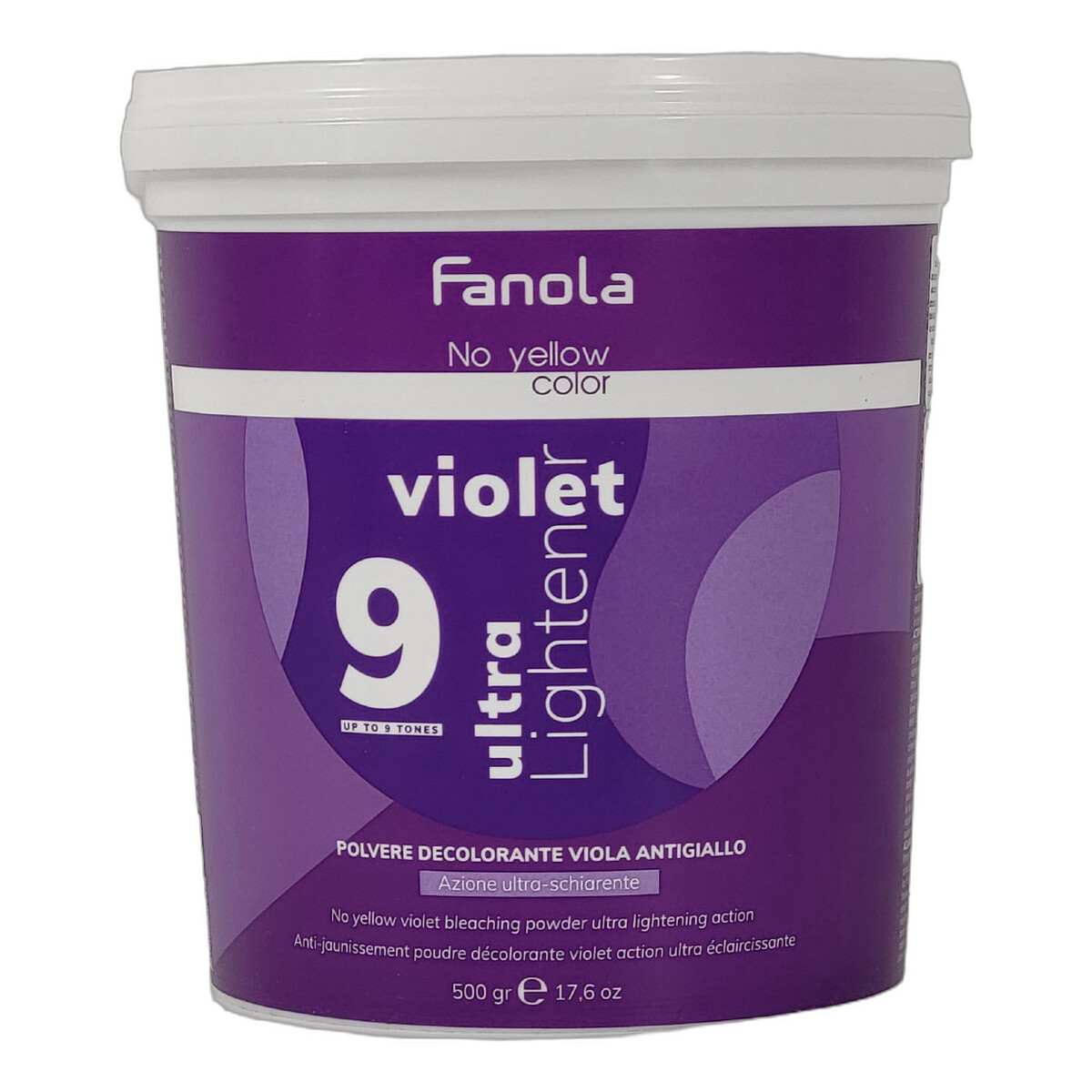 Fanola No Yellow Rozjaśniacz w Pudrze Neutralizujący Żółte Odcienie 500ml