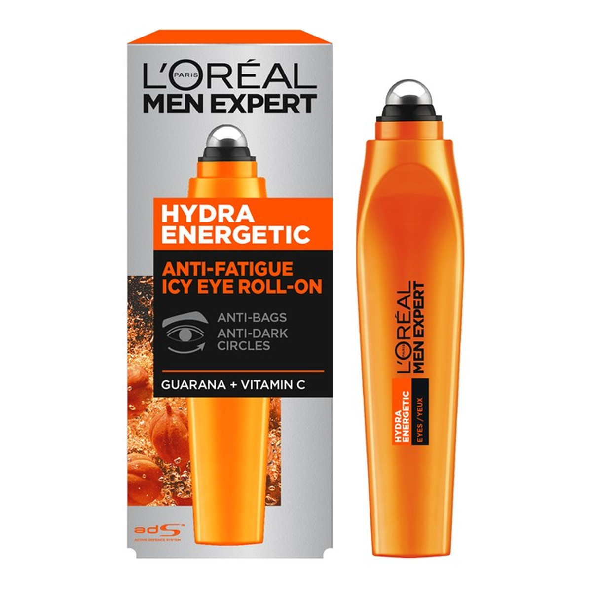 L'Oreal Paris Men Expert Hydra Energetic chłodzący roll-on pod oczy przeciw oznakom zmęczenia 10ml