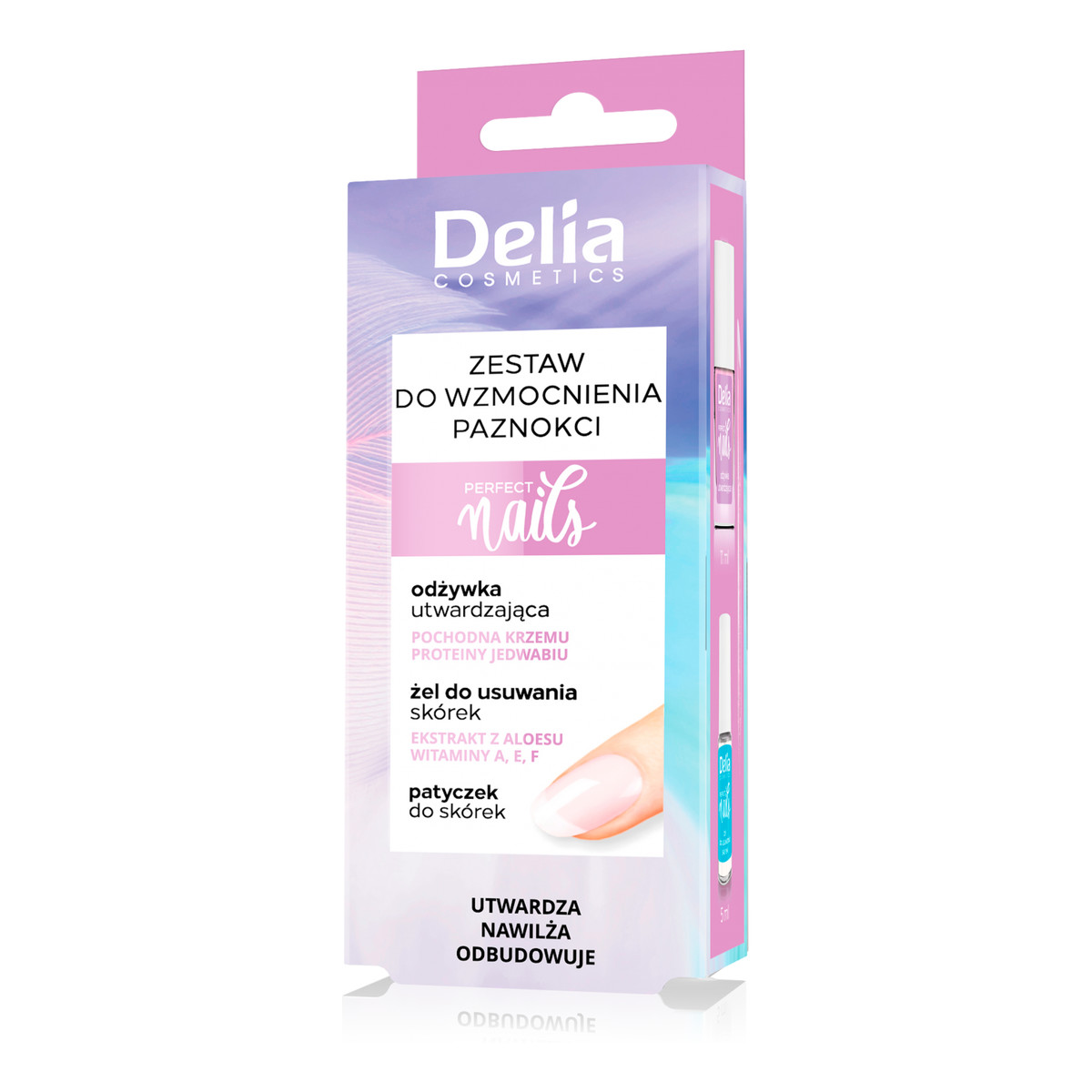 Delia Perfect Nails Zestaw Do Wzmocnienia Paznokci 16ml