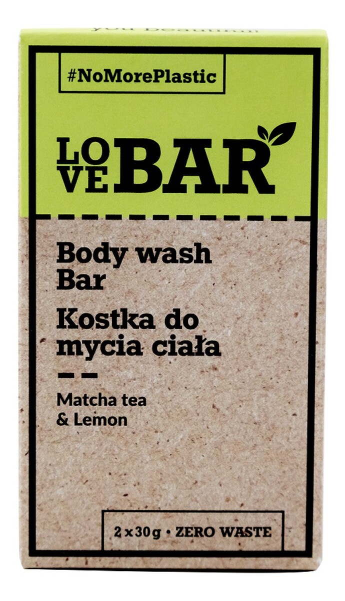 Body wash bar kostka do mycia ciała matcha limonka 2x30g