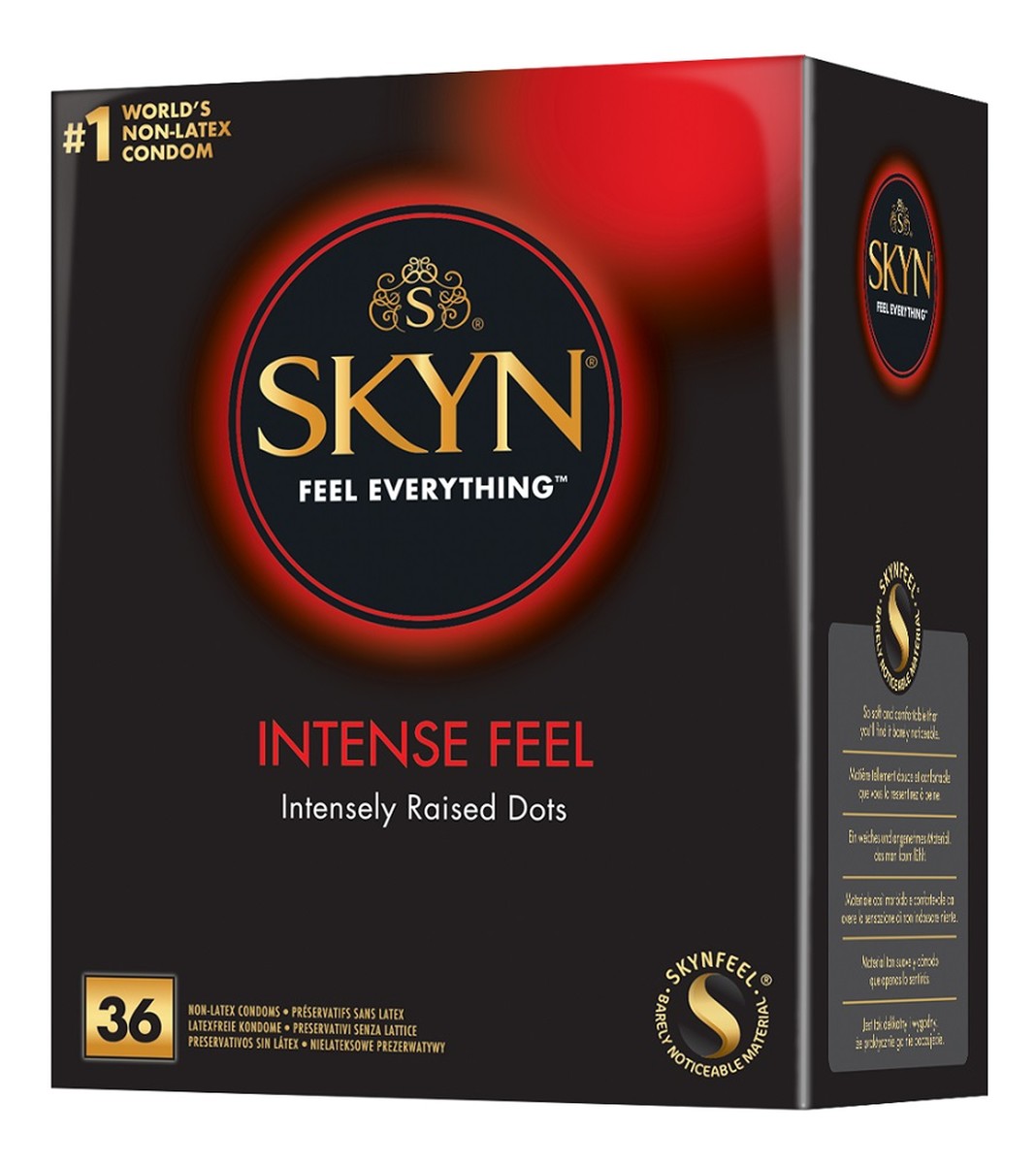 Skyn intense feel nielateksowe prezerwatywy z wypustkami 36szt