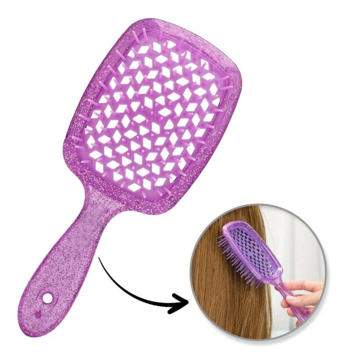 Szczotka Do Rozczesywania Włosów, Do Suszenia, Do Masażu, SCZ17F