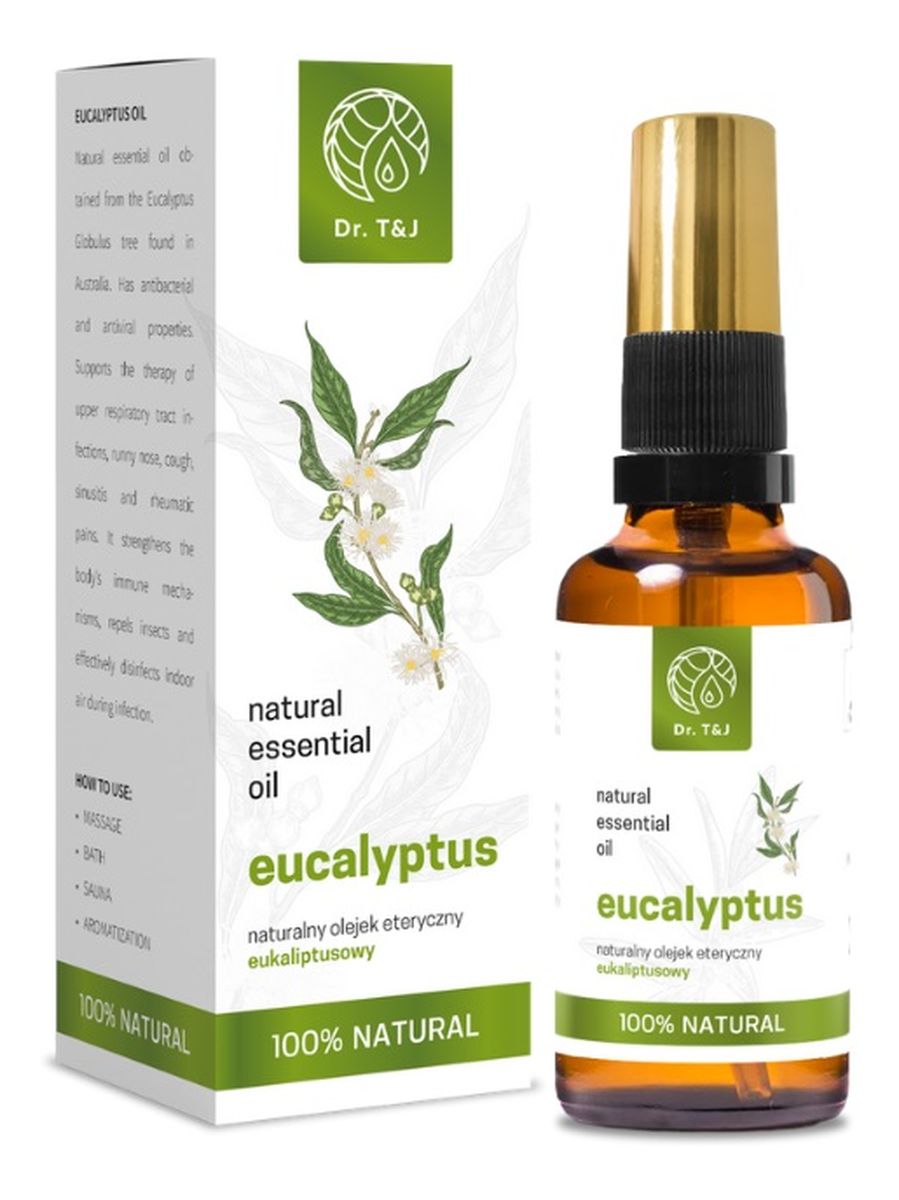 Natural Eucalyptus Essential Oil naturalny olej eteryczny eukaliptusowy