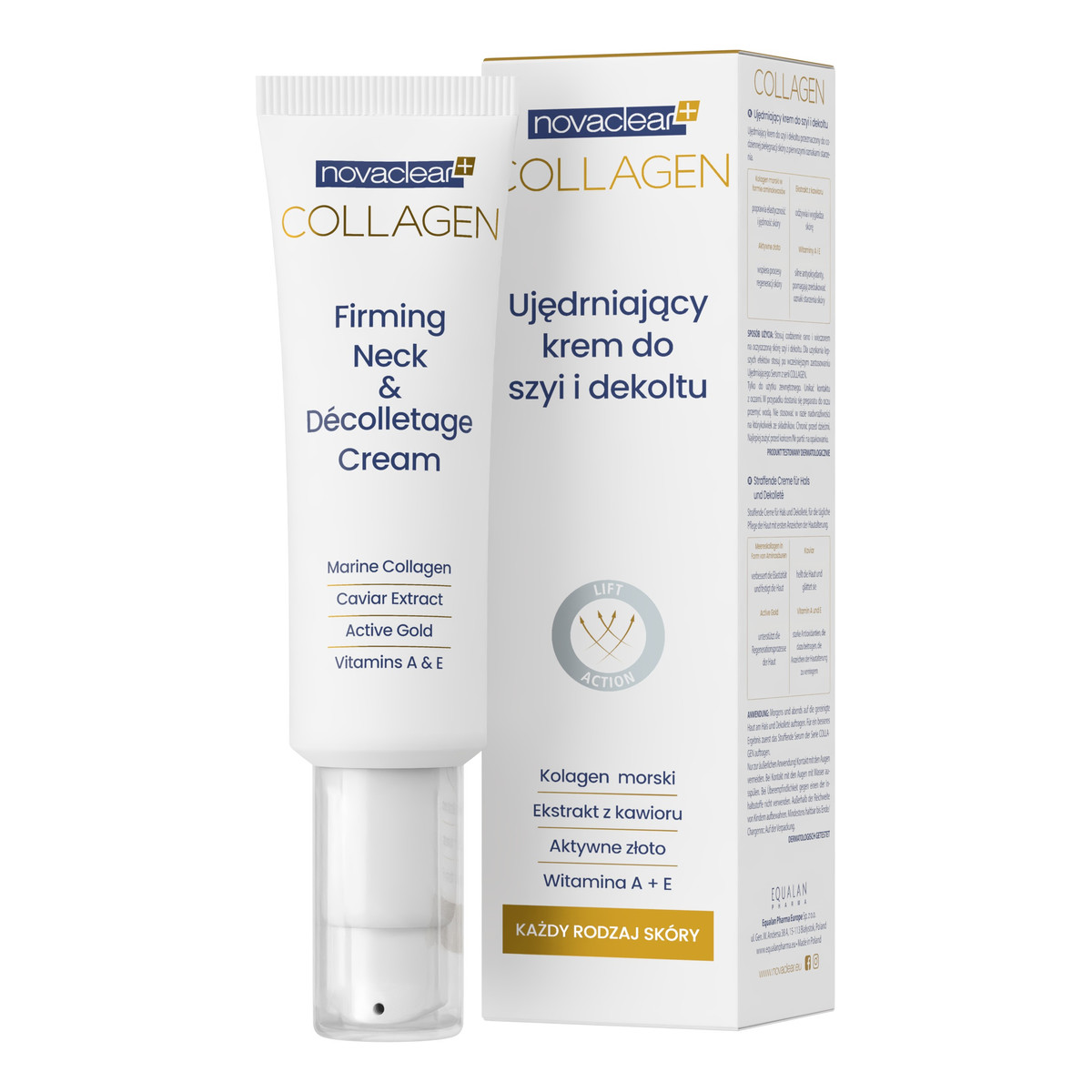 Novaclear Collagen Ujędrniający krem do szyi i dekoltu 50ml