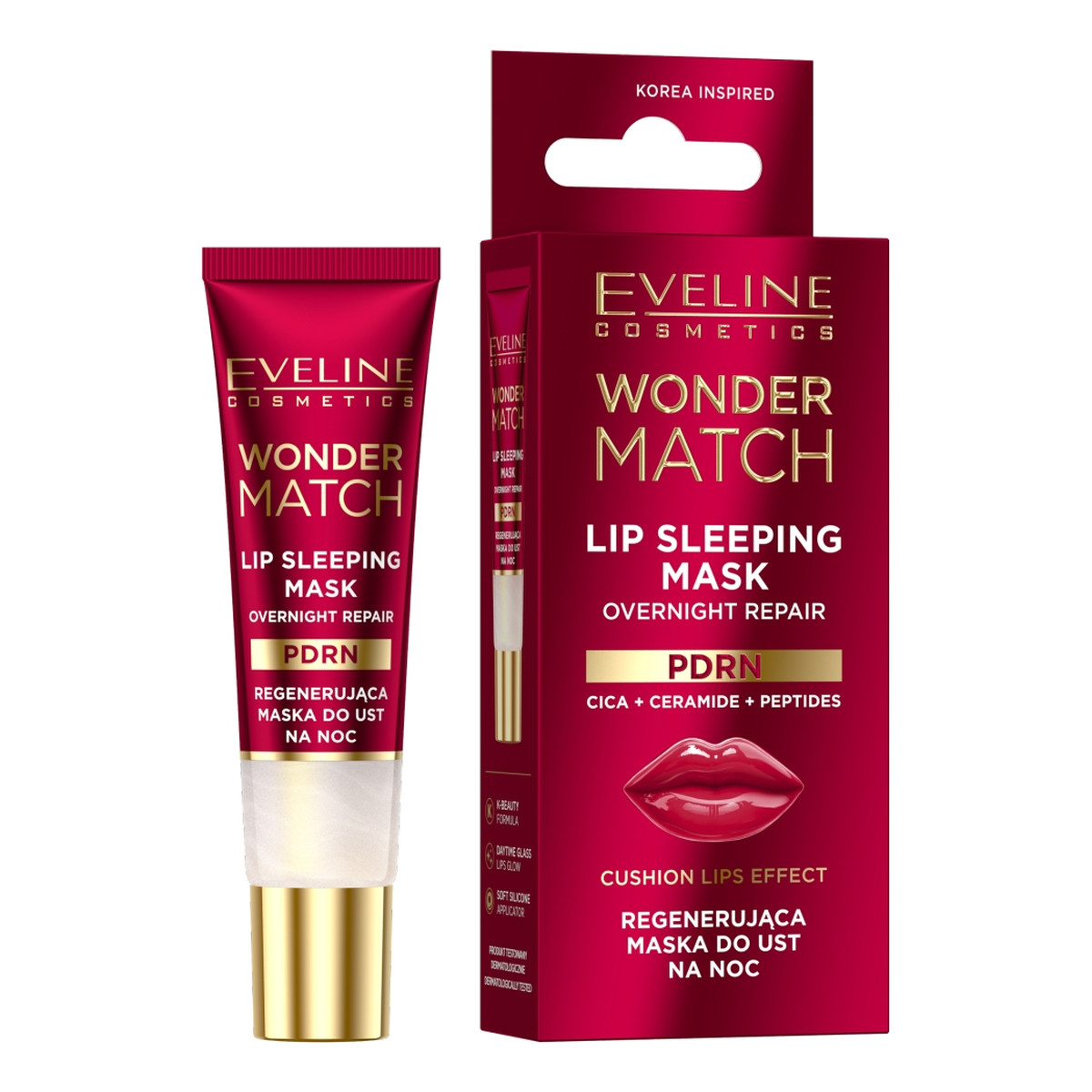Eveline Wonder Match regenerująca maska do ust z PDRN 12ml