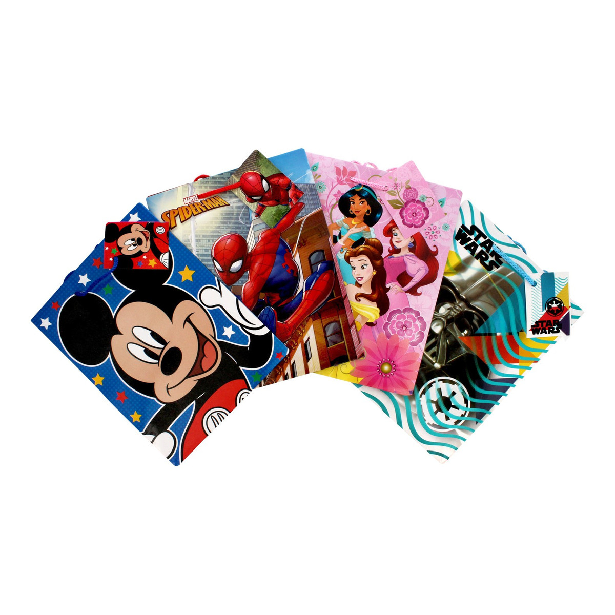 Wizaż24 Torebka prezentowa Disney - rozmiar "M" 1szt - mix wzorów