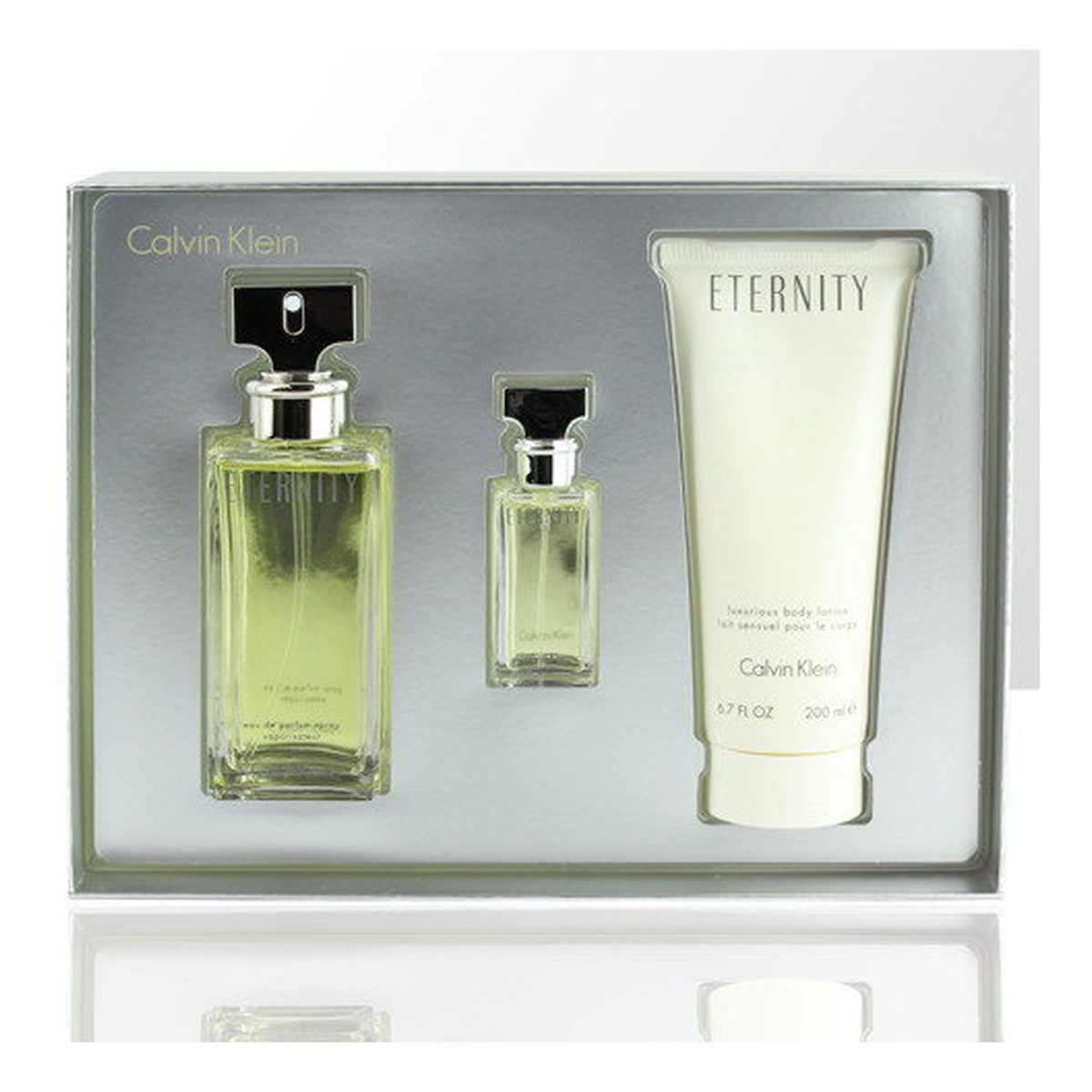 Calvin Klein Eternity Women zestaw (woda perfumowana 100ml + balsam do ciała 100ml + miniatura 10ml)