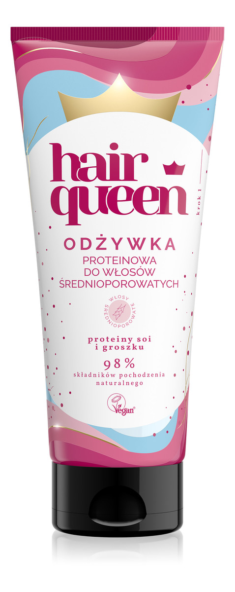 Proteinowa odżywka do włosów średnioporowatych