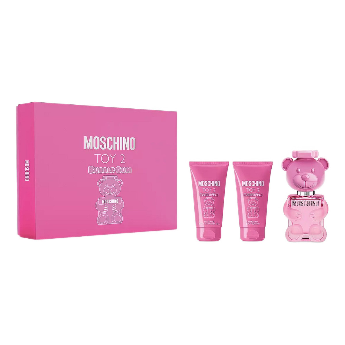 Moschino Toy 2 Bubble Gum Zestaw woda toaletowa spray 50ml + żel pod prysznic 50ml + balsam do ciała 50ml