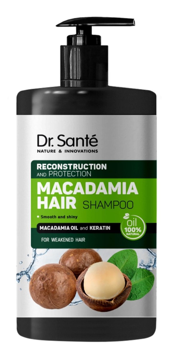 Macadamia Hair Szampon do włosów osłabionych z olejem makadamia i keratyną