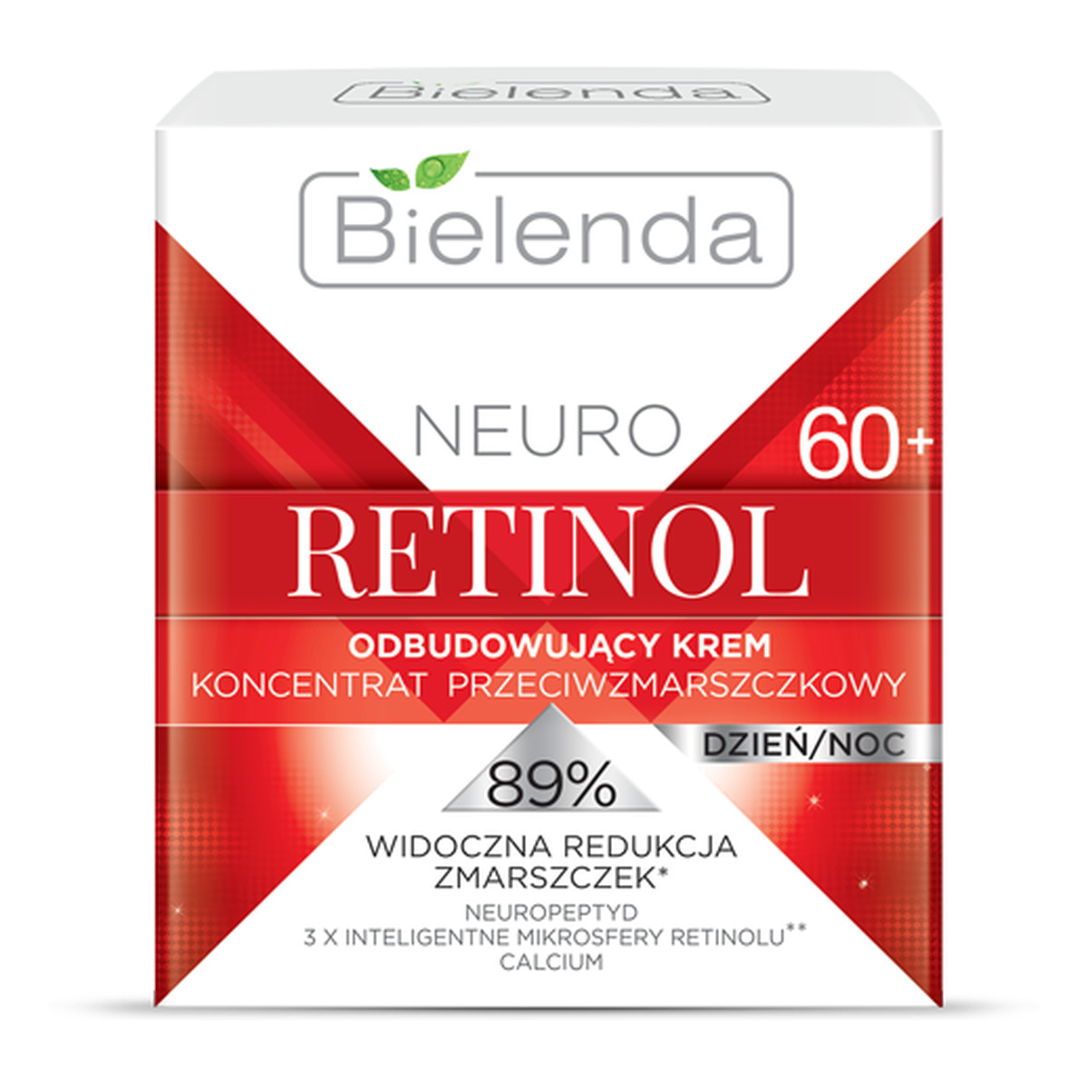 Bielenda Neuro Retinol Odbudowujący Krem – Koncentrat Przeciwzmarszczkowy 60+ Dzień/Noc 50ml
