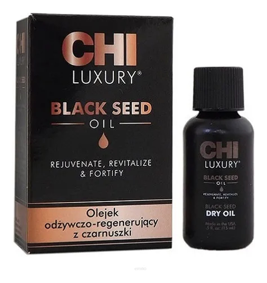 Olejek Luxury Black Seed Oil z czarnuszki do pielęgnacji włosów