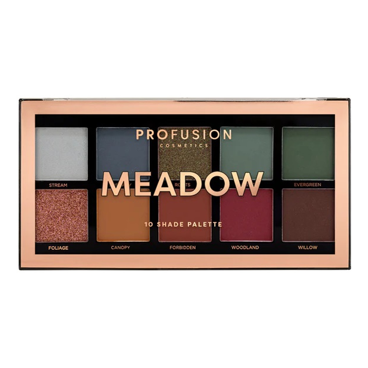 Profusion Meadow eyeshadow palette paleta 10 cieni do powiek