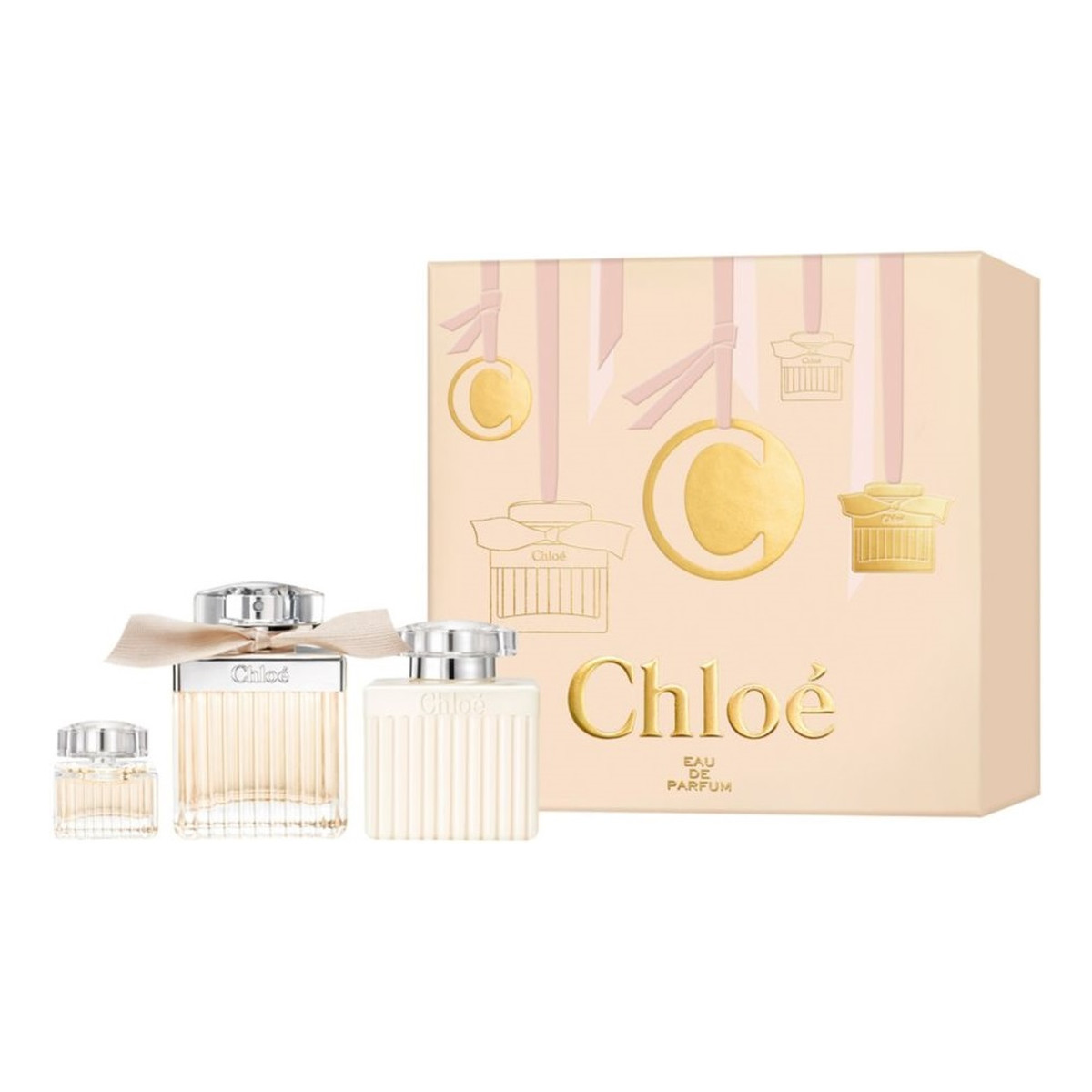 Chloe Zestaw woda perfumowana spray 75ml + balsam do ciała 100ml + miniatura wody perfumowanej 5ml