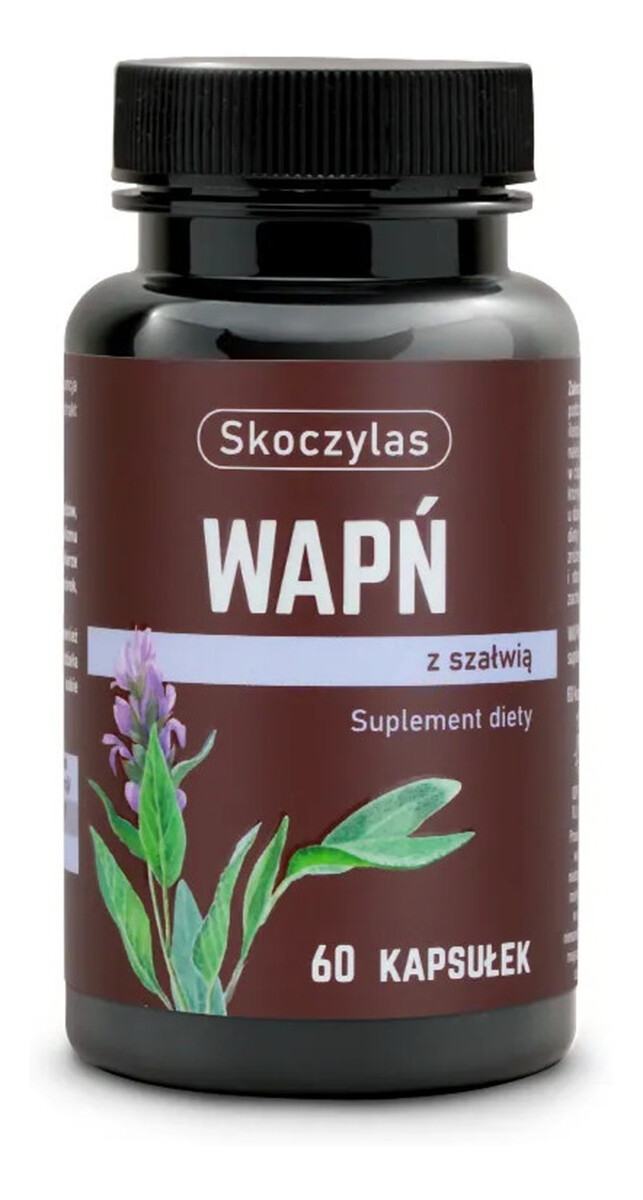 Wapń z szałwią suplement diety 60 kapsułek