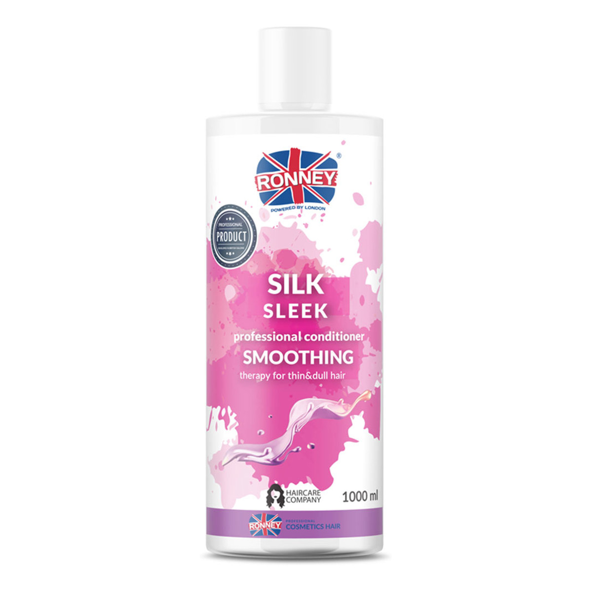 Ronney Silk sleek professional conditioner smoothing wygładzająca odżywka do włosów cienkich i matowych 1000ml