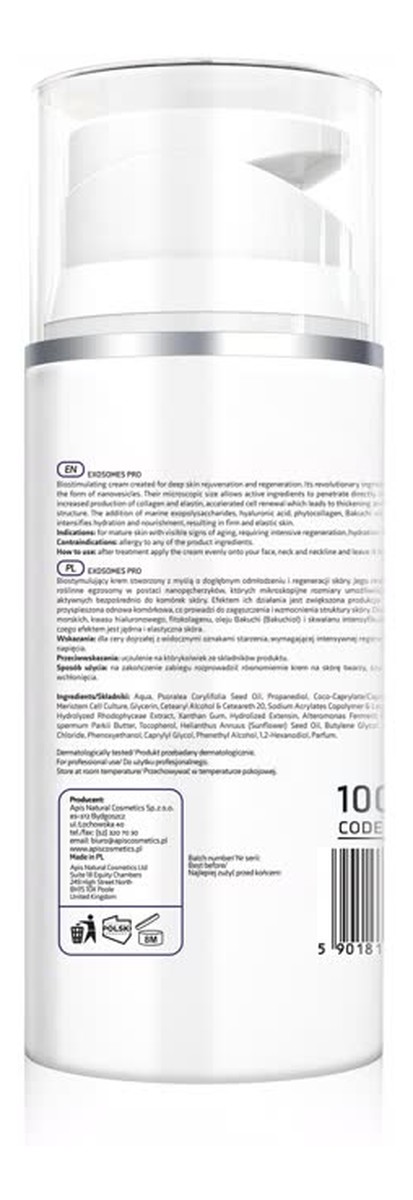 biostymulujący Krem z roślinnymi egzosomami
