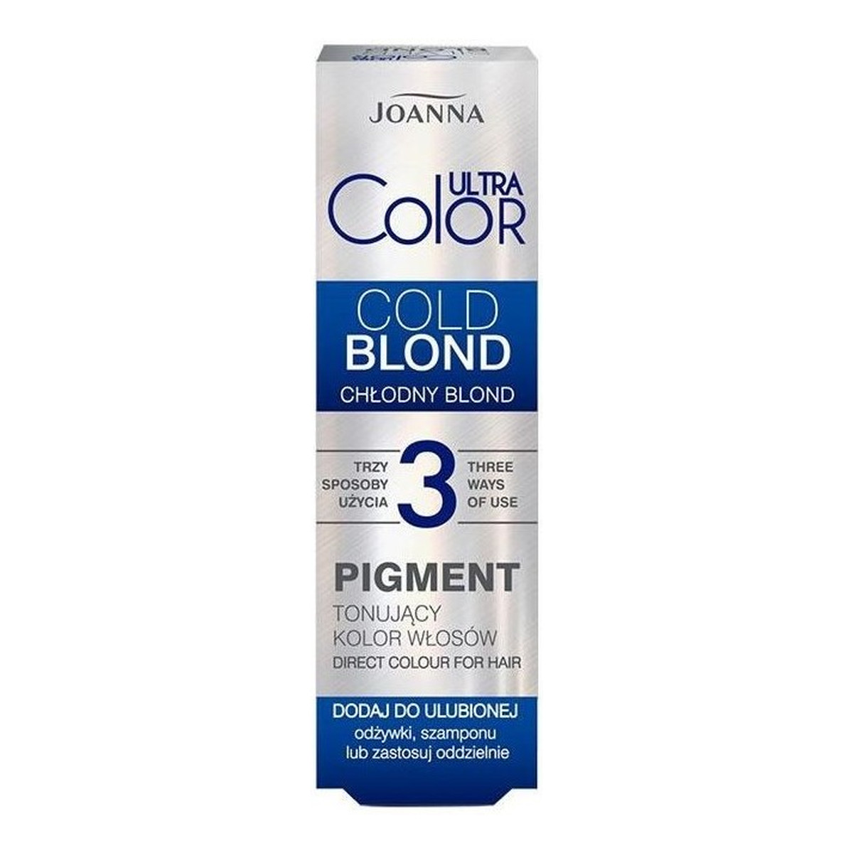 Joanna Ultra Color Color Blond Pigment tonujący kolor do włosów Chłodny Blond 3 100ml
