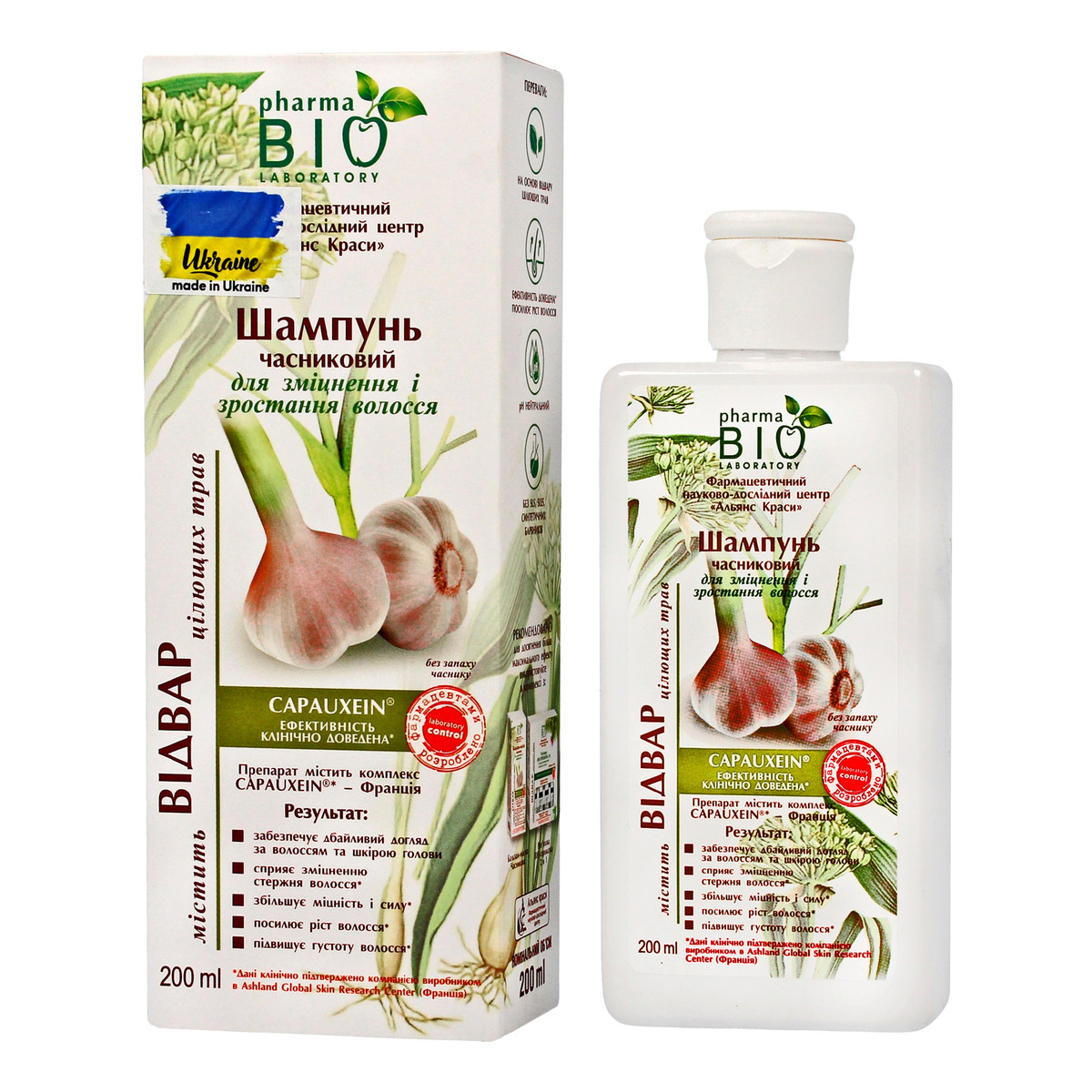 Bio Pharma Laboratory Bio Szampon czosnkowy wzmacniający i stymulujący wzrost włosów 200ml