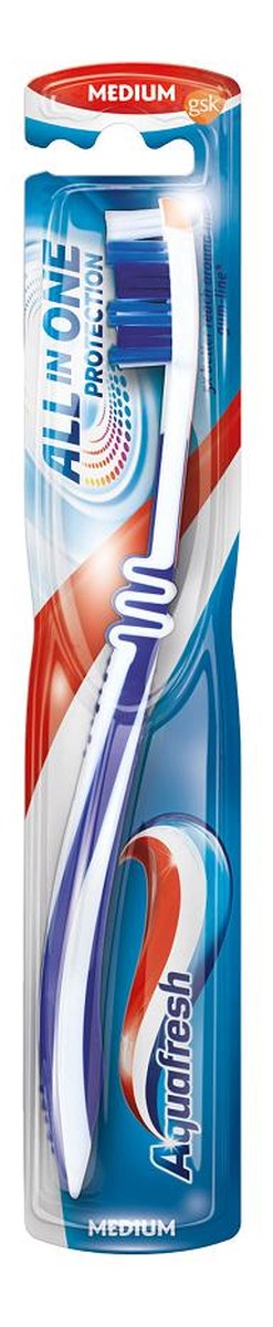 All in one protection szczoteczka do zębów medium
