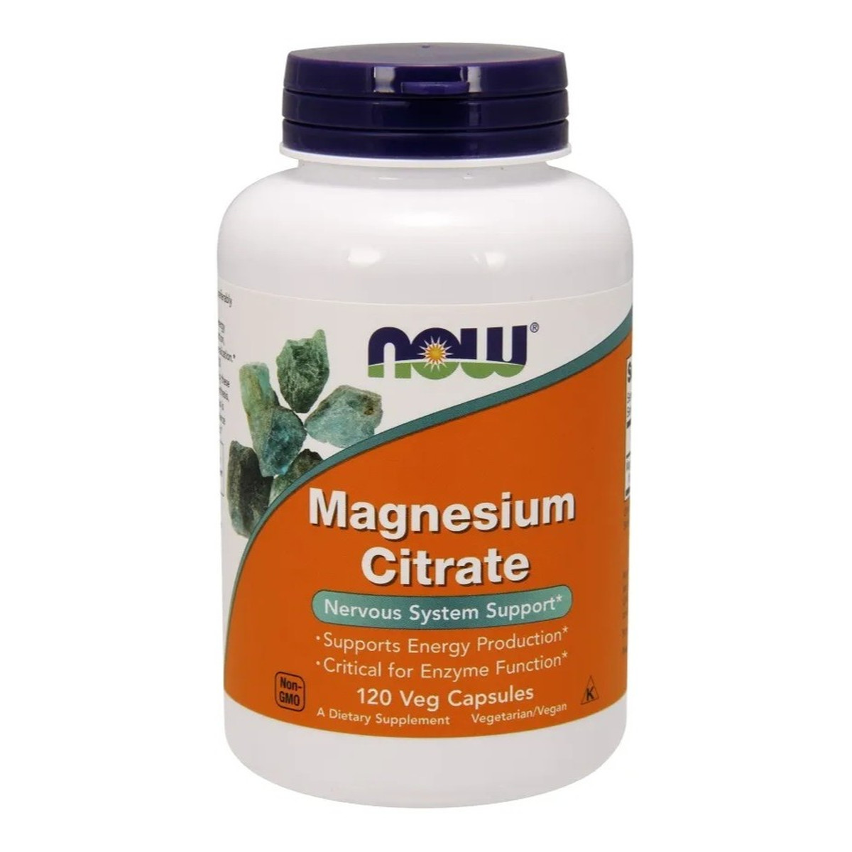 Now Foods Magnesium citrate 400mg cytrynian magnezu suplement diety 120 tabletek