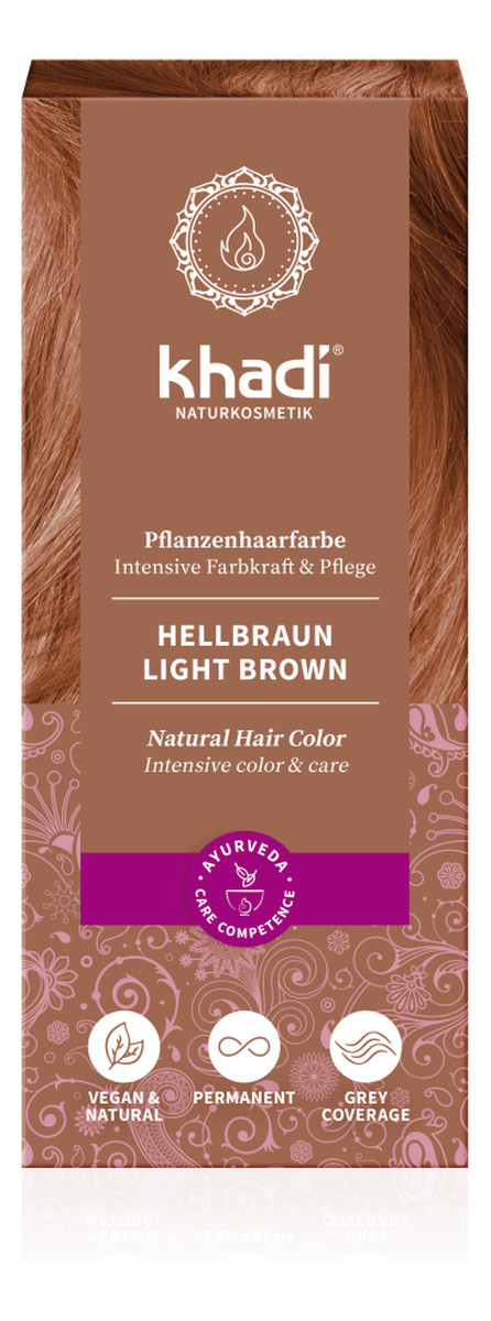 Naturalna Ziołowa Henna do Włosów Light Brown Jasny Brąz
