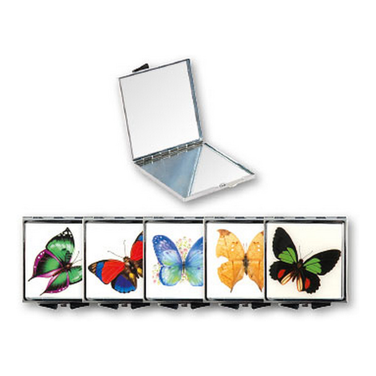 Top Choice Butterfly lusterko kieszonkowe kwadratowe 85420 1 szt.