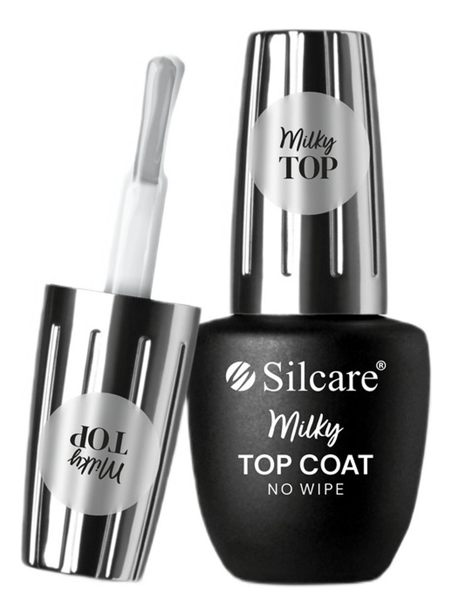 Top Coat Milky No Wipe Top do lakierów hybrydowych