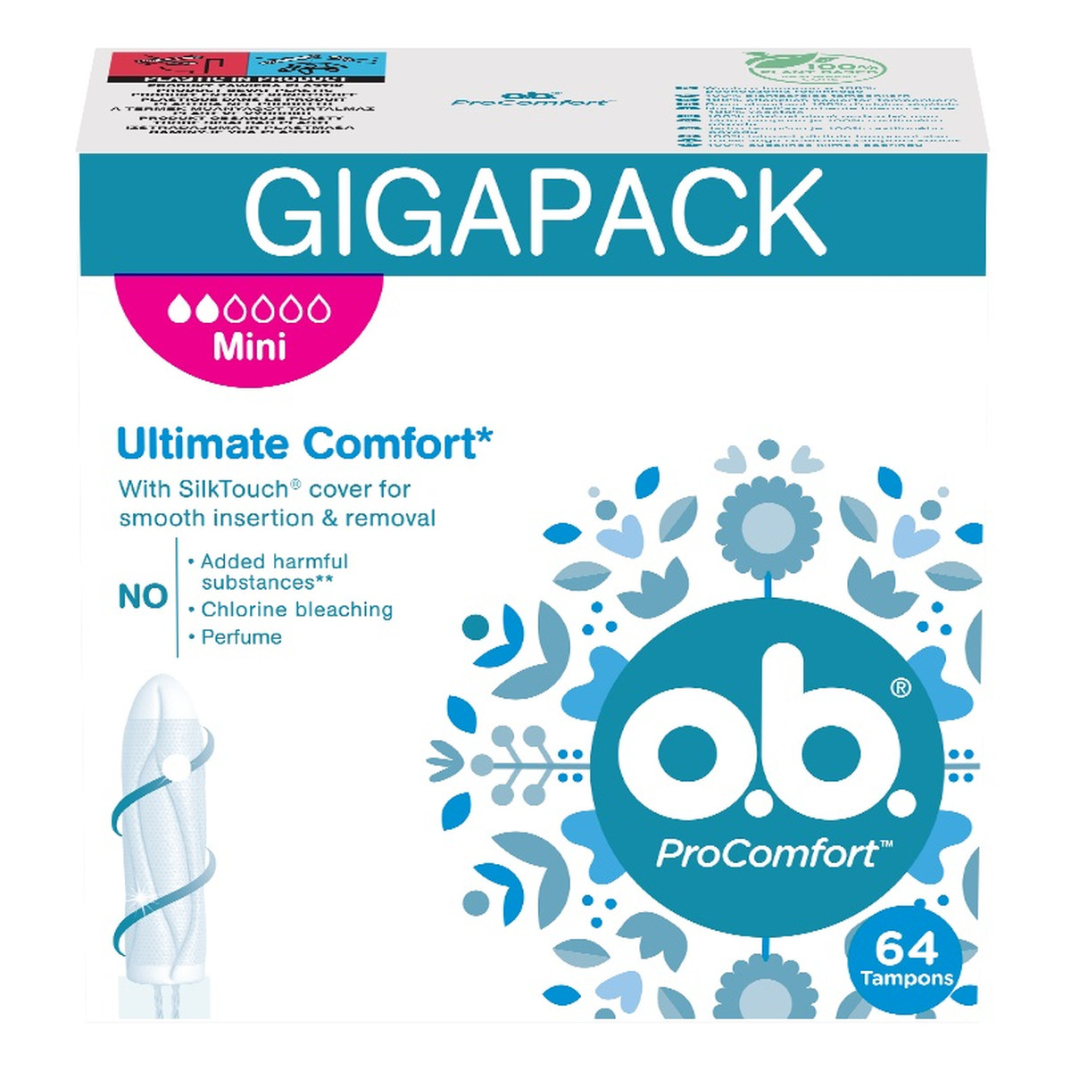 O.B. Procomfort tampony mini 64szt.