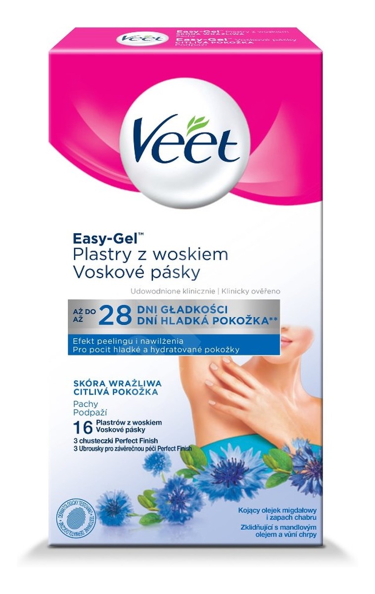 plastry z woskiem do depilacji ciała 16szt