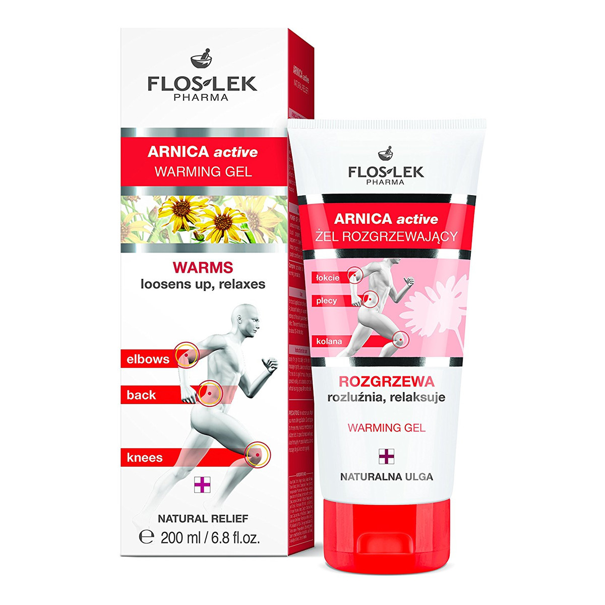 FlosLek Pharma Active Żel rozgrzewający na łokcie,biodra i kolana 200ml