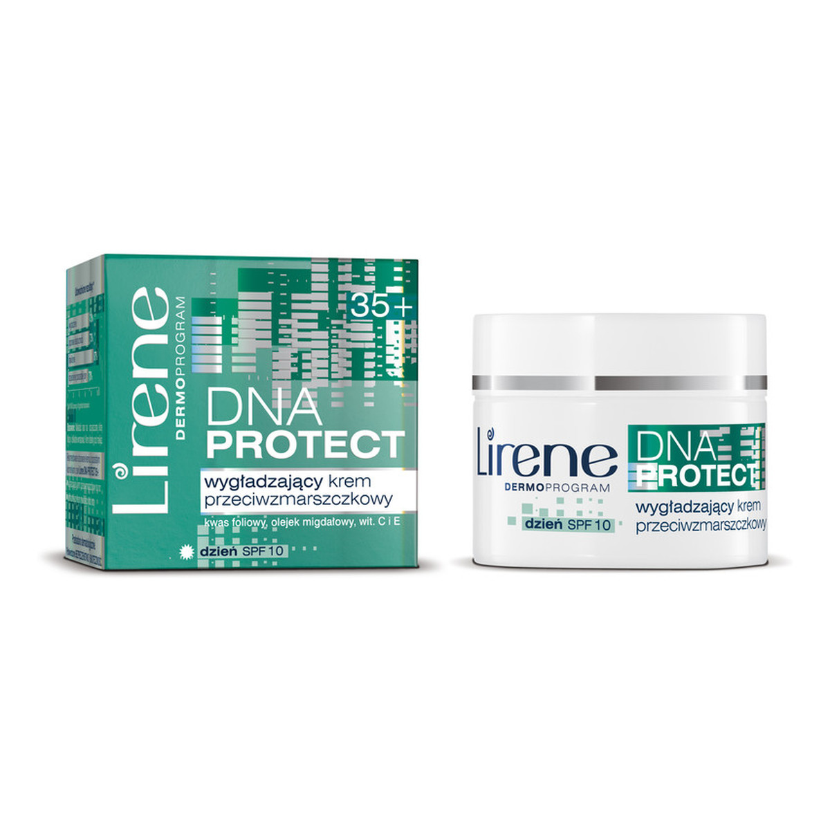 Lirene DNA Protect 35+ Dermo Program Wygładzający Krem Przeciwzmarszczkowy Na Dzień SPF10 50ml
