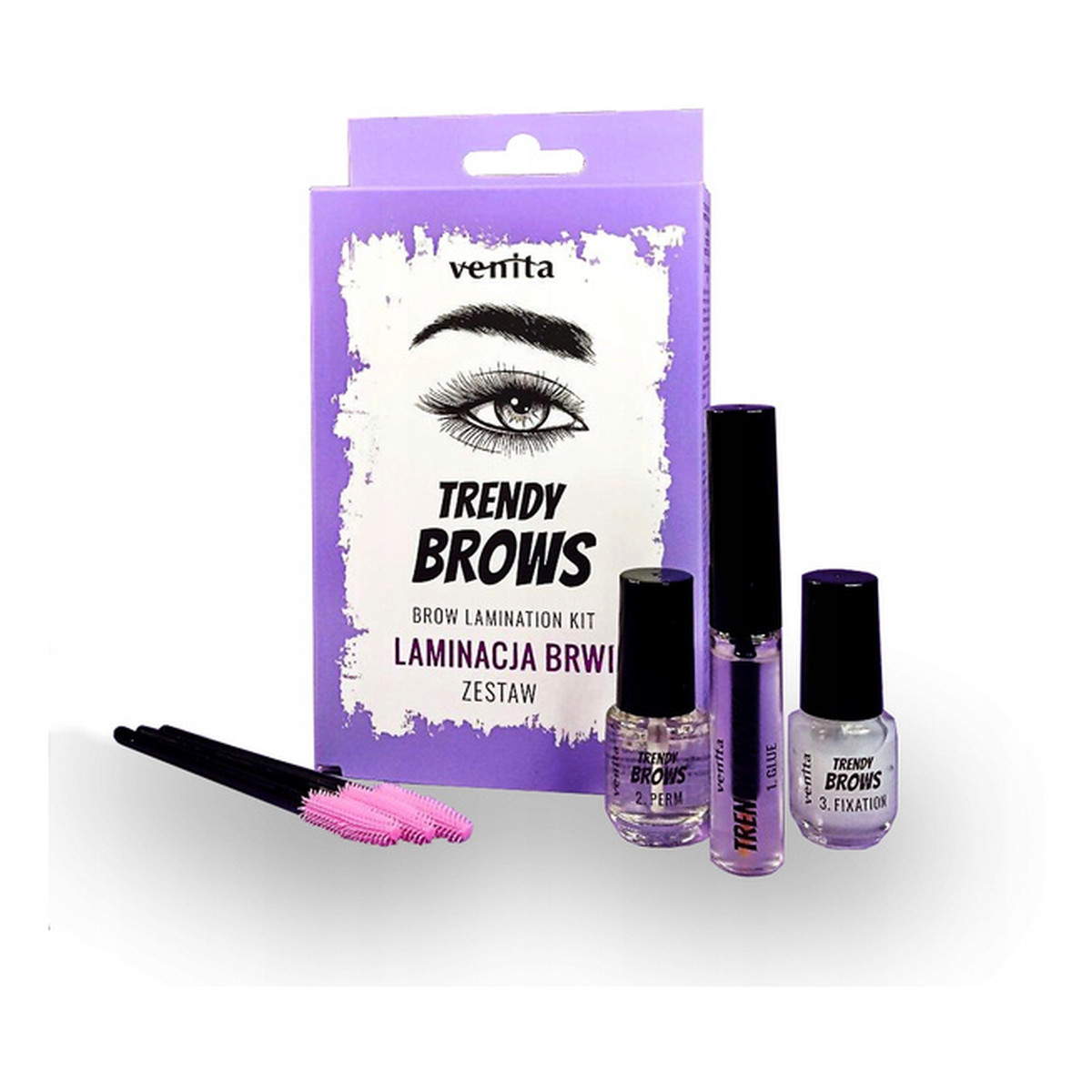 Venita Trendy Brows Zestaw do laminacji brwi 16ml