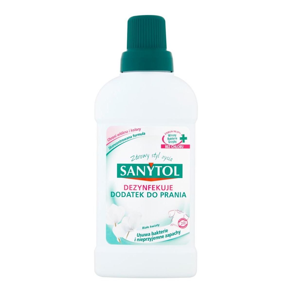 Sanytol Dodatek dezynfekujący do prania białe kwiaty 500ml
