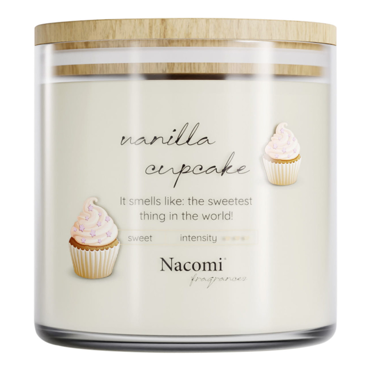 Nacomi Fragrances Świeca zapachowa sojowa - Vanilla cupcake 450g