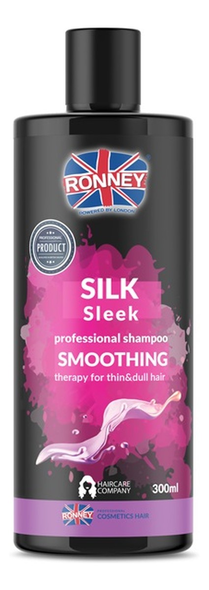 Silk sleek professional shampoo smoothing wygładzający szampon do włosów cienkich i matowych