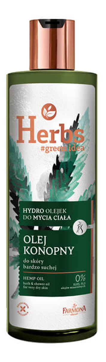 Hydro Olejek do mycia ciała - Olej Konopny
