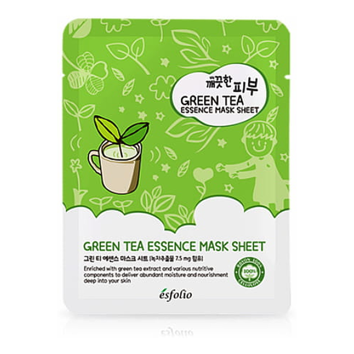 Esfolio Kojąca maska w płachcie z ekstraktem zielonej herbaty PURE SKIN 25ml