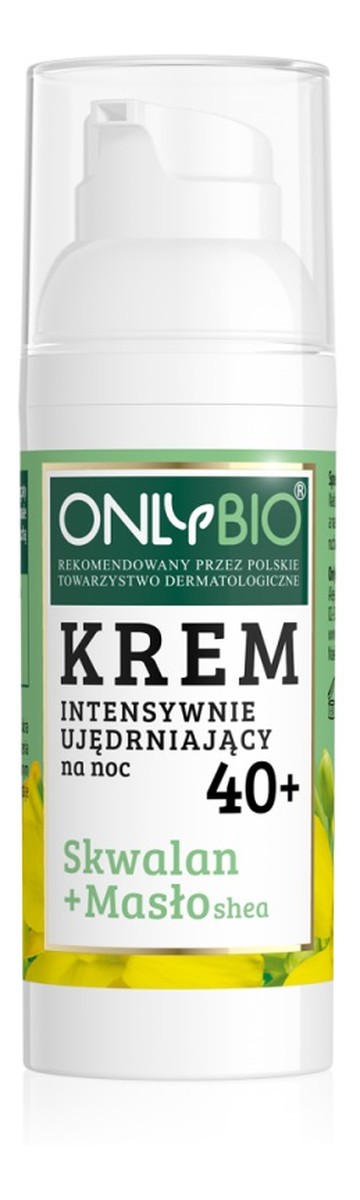 Krem intensywnie ujędrniający na noc 40+ Skwalan + Masło Shea